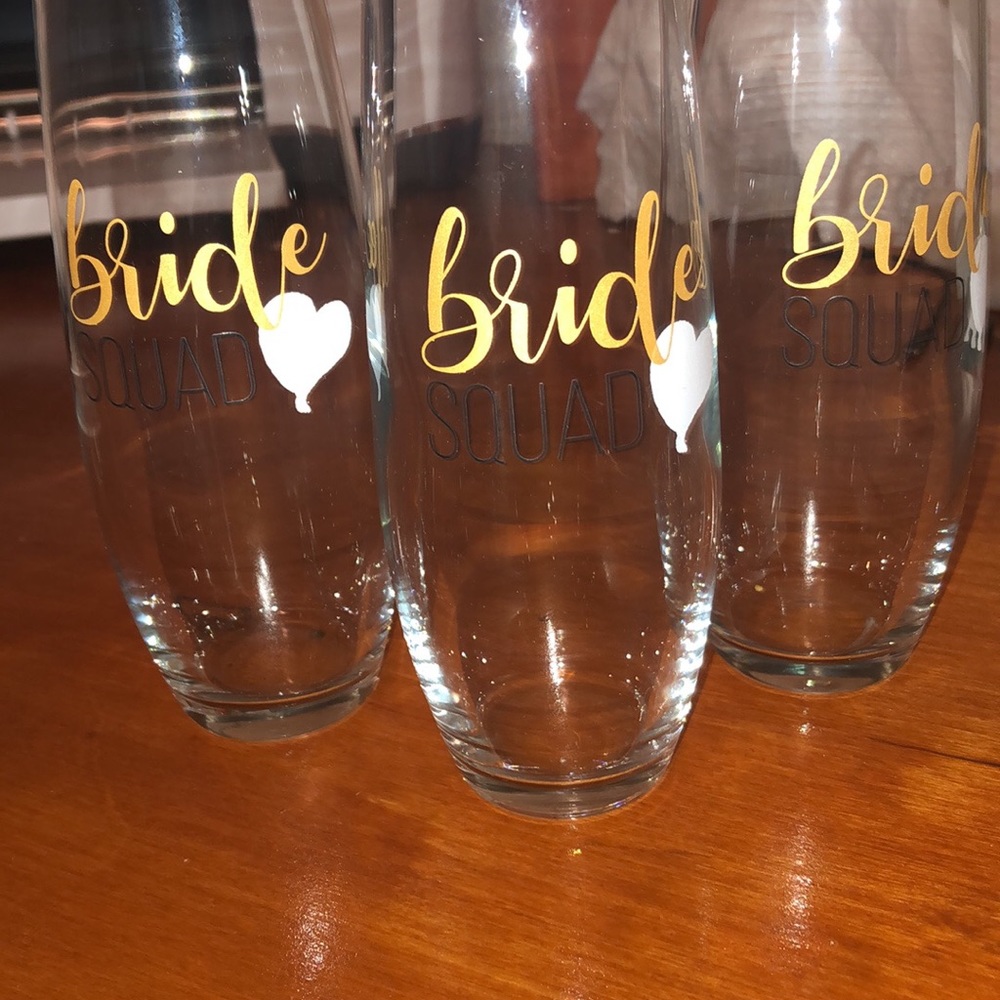 Bride squad flutes.